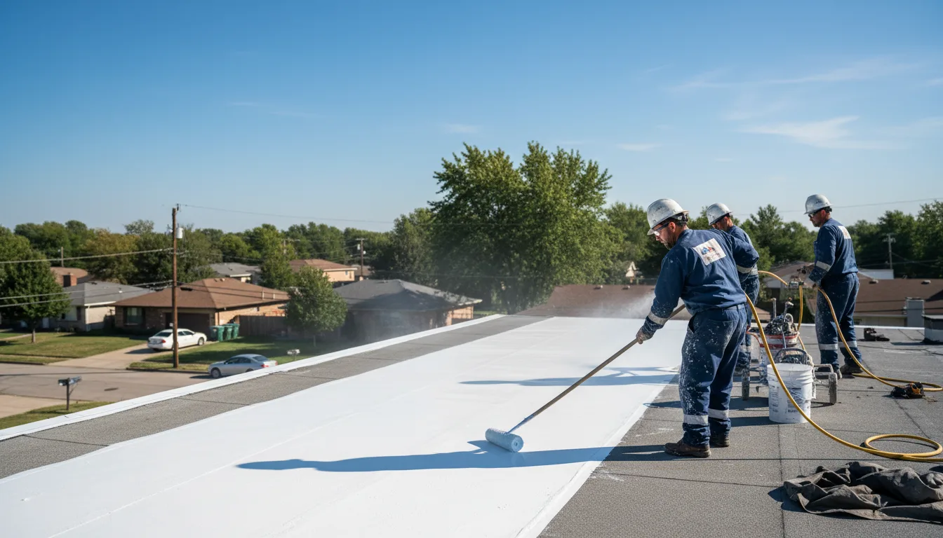 Commercial roof coating in Catoosa, OK near me